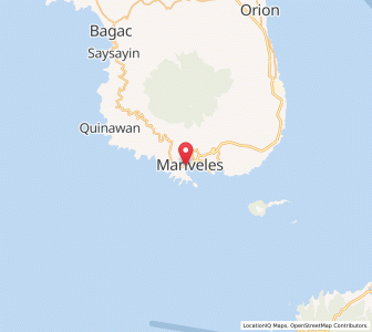 Map of Mariveles, Central Luzon
