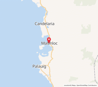 Map of Masinloc, Central Luzon