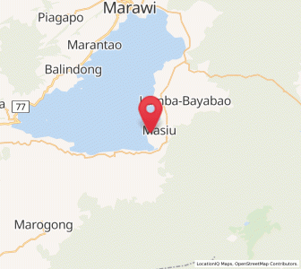 Map of Masiu, Autonomous Region in Muslim Mindanao
