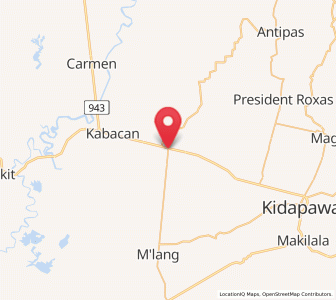 Map of Matalam, Soccsksargen