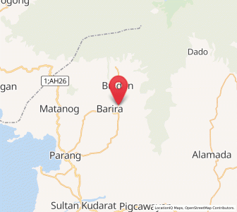 Map of Mataya, Autonomous Region in Muslim Mindanao
