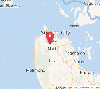 Map of Mati, Caraga