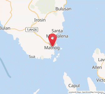 Map of Matnog, Bicol