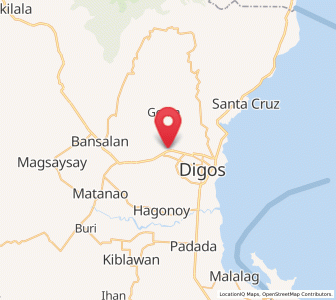 Map of Matti, Davao