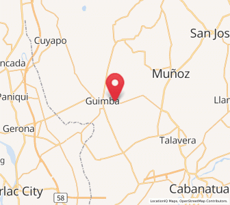 Map of Maturanoc, Central Luzon
