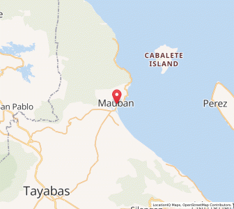 Map of Mauban, Calabarzon