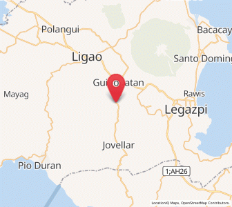 Map of Mauraro, Bicol