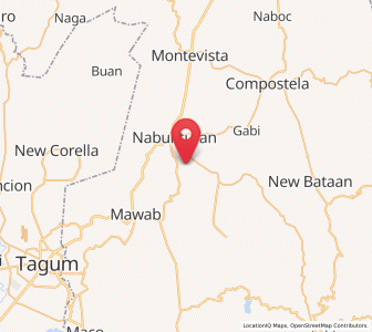 Map of Mawab, Davao