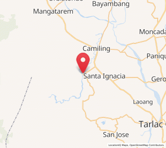 Map of Mayantoc, Central Luzon
