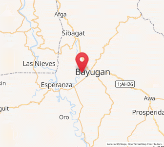 Map of Maygatasan, Caraga