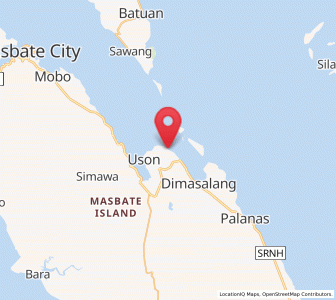Map of Miaga, Bicol