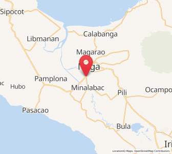 Map of Milaor, Bicol