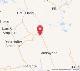 Map of Mileb, Autonomous Region in Muslim Mindanao