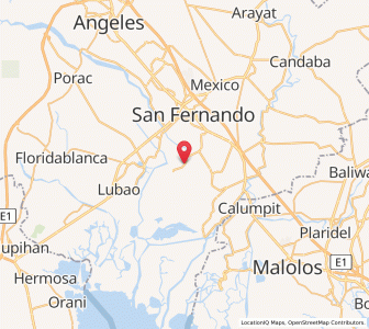 Map of Minalin, Central Luzon