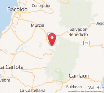 Map of Minuyan, Western Visayas