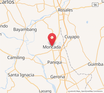 Map of Moncada, Central Luzon