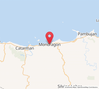 Map of Mondragon, Eastern Visayas