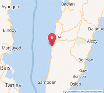Map of Montaneza, Central Visayas