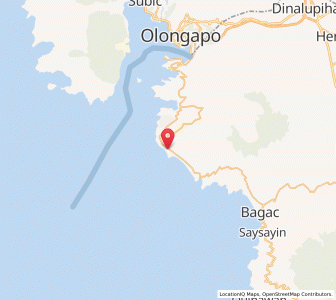 Map of Morong, Central Luzon