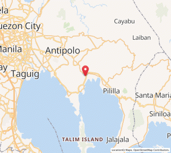 Map of Morong, Calabarzon