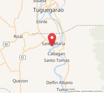 Map of Mozzozzin Sur, Cagayan Valley