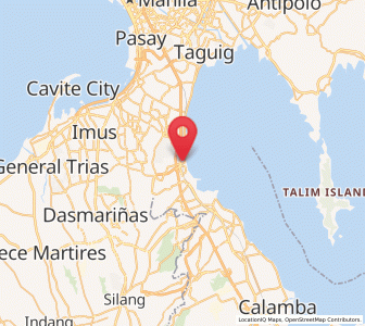 Map of Muntinlupa, Calabarzon