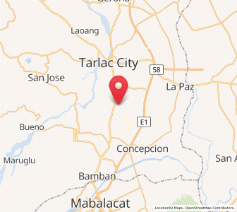 Map of Murcia, Central Luzon