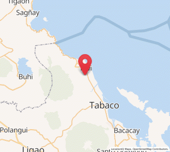 Map of Naagas, Bicol
