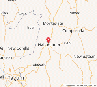 Map of Nabunturan, Davao