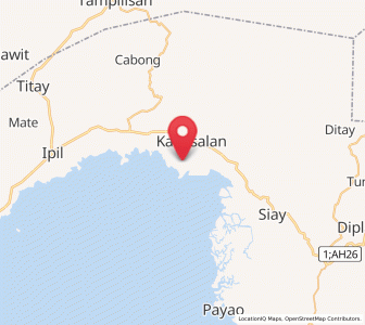 Map of Naga, Zamboanga Peninsula