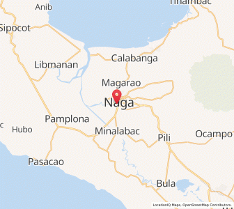 Map of Naga, Bicol
