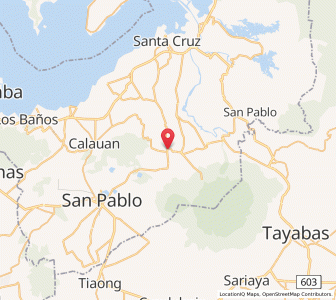 Map of Nagcarlan, Calabarzon