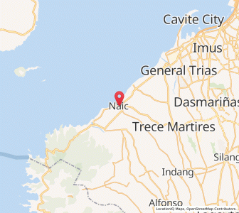 Map of Naic, Calabarzon