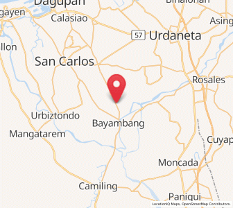 Map of Nalsian Norte, Ilocos