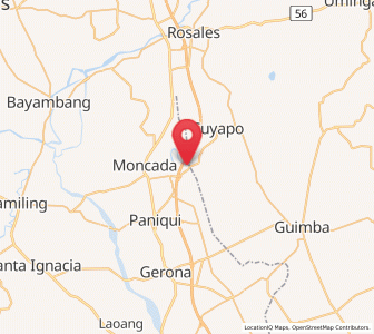 Map of Nampicuan, Central Luzon