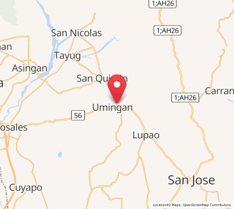 Map of Nancalobasaan, Ilocos