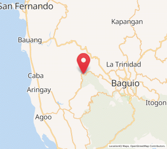Map of Nangalisan, Cordillera