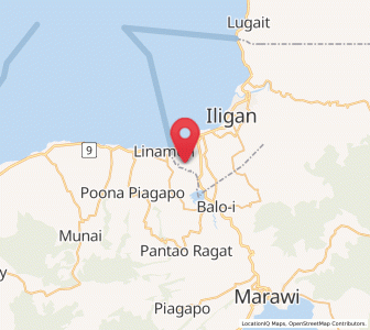 Map of Nañgka, Northern Mindanao