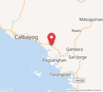 Map of Napuro, Eastern Visayas