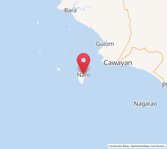 Map of Naro, Bicol