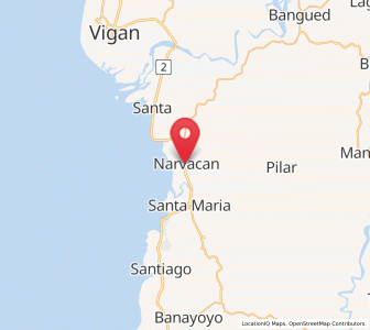 Map of Narvacan, Ilocos