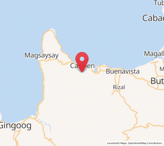 Map of Nasipit, Caraga