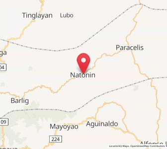 Map of Natonin, Cordillera