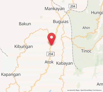 Map of Natubleng, Cordillera
