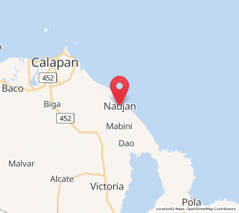 Map of Naujan, Mimaropa