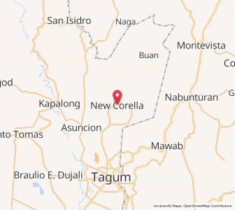 Map of New Corella, Davao
