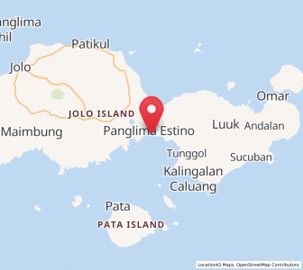 Map of New Panamao, Autonomous Region in Muslim Mindanao