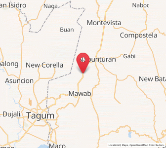 Map of New Sibonga, Davao