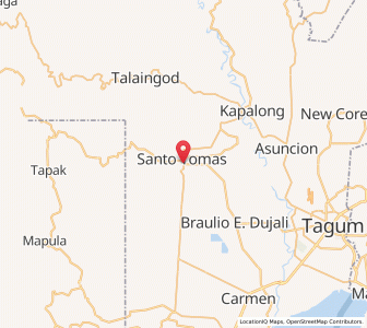 Map of New Visayas, Davao