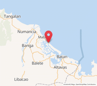 Map of New Washington, Western Visayas